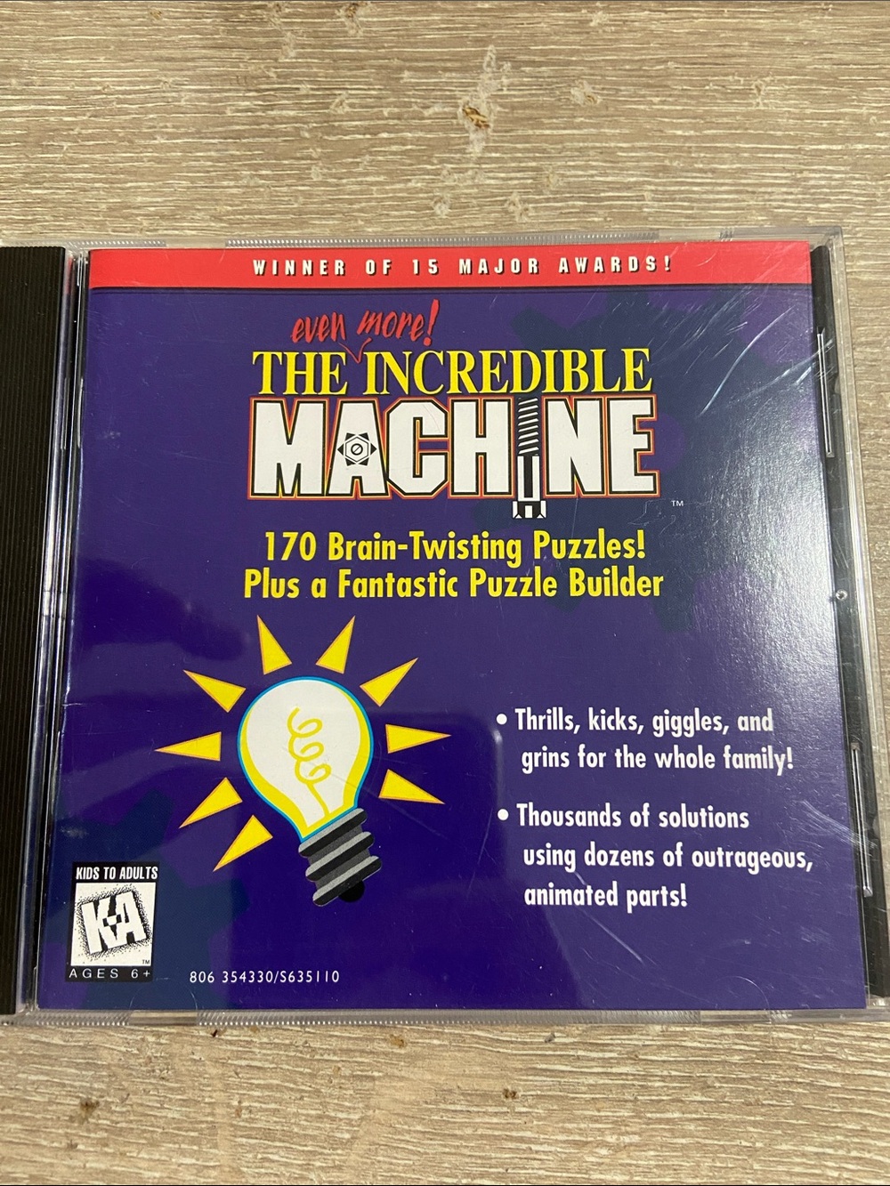 VTG 1995 The Even More Incredible Machine PC Game Windows Complete CD-ROM